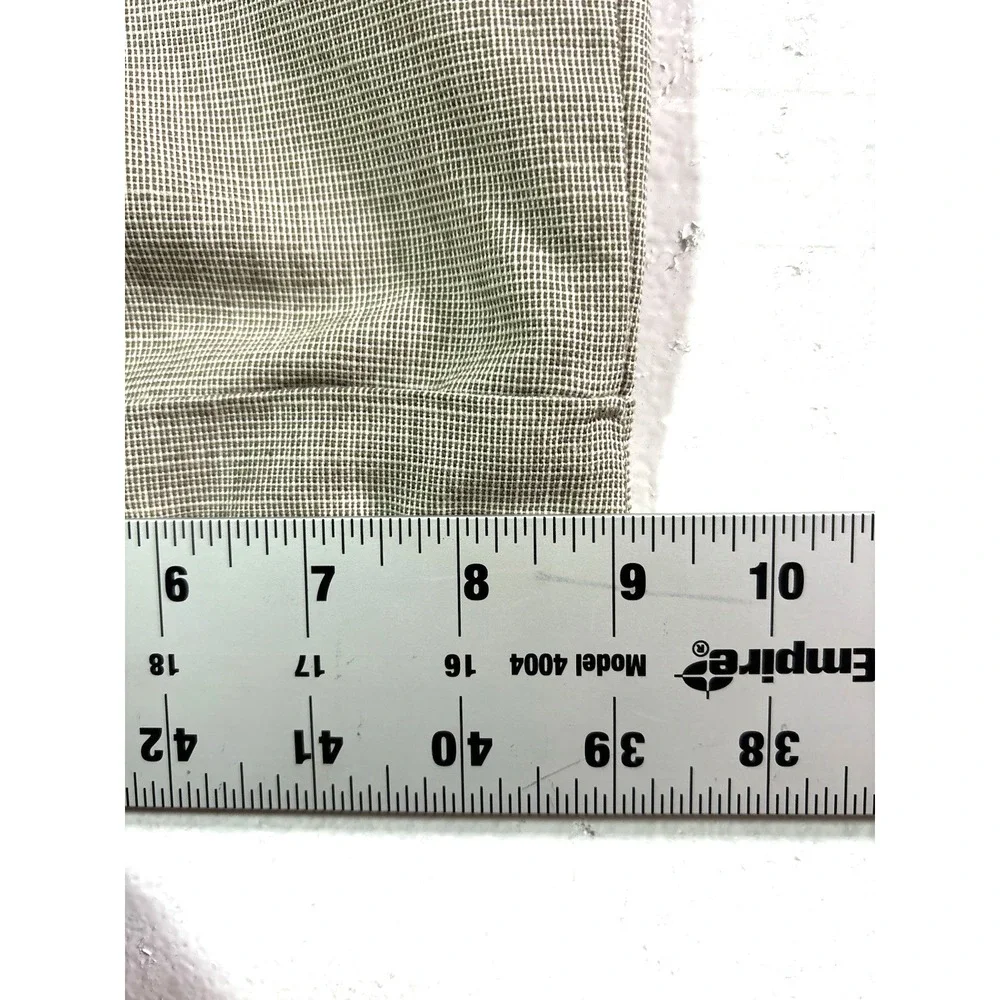 vintage 90s mens beige Savane cotton linen dress pants pleated‎ trousers 38x30